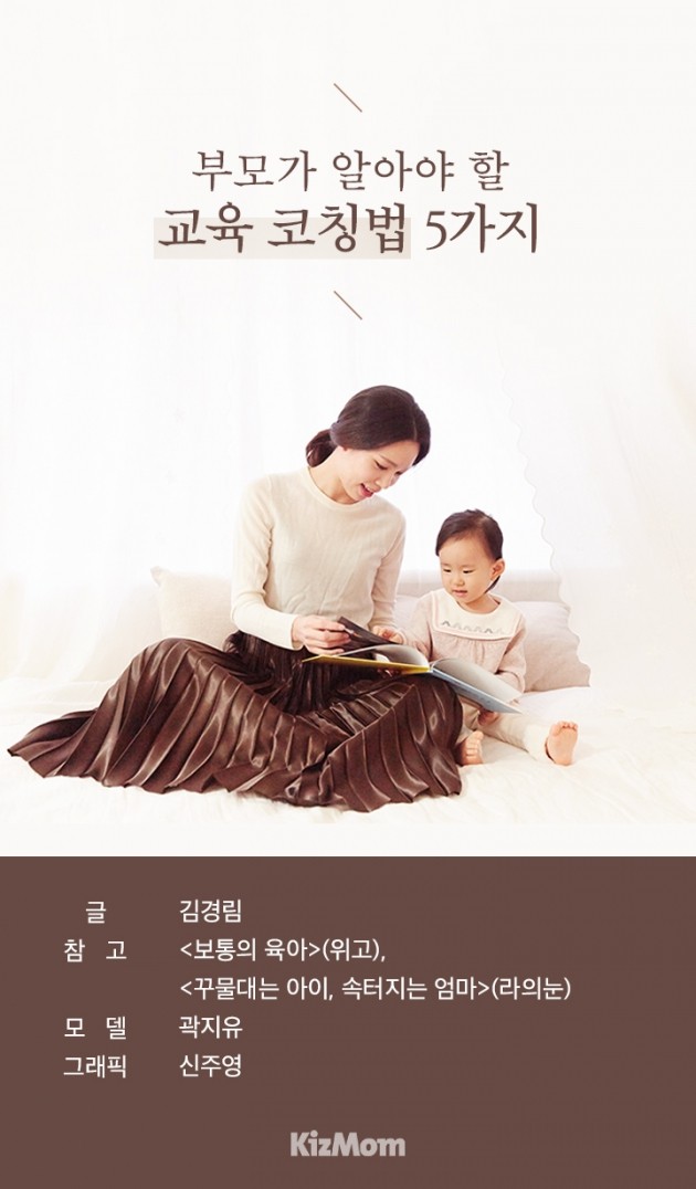 [카드뉴스] 부모가 알아야 할 교육 코칭법 5가지