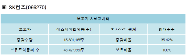 에스케이텔레콤(주) 이미지