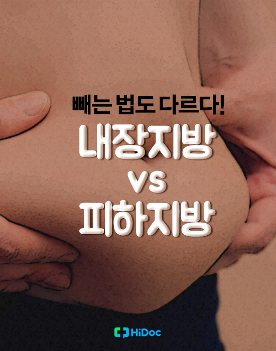 빼는 법도 다르다, 내장지방 vs 피하지방