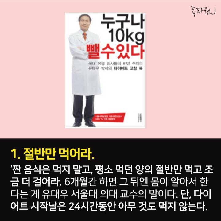 정석 다이어트법