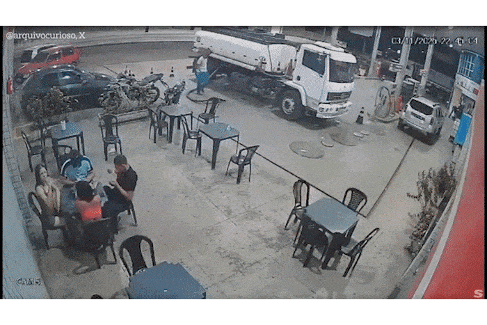 사고 당시 모습. [더선]