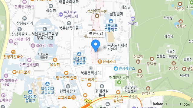 북촌감성 지도 이미지