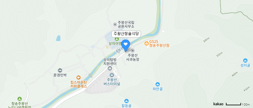 주왕상 청솔식당 ㅜㅜ 산채?비빔밥