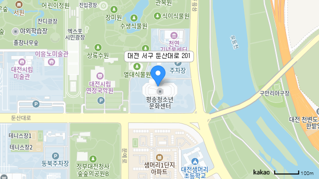 대전 서구 둔산대로 201 지도
