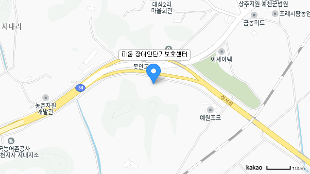 피움 장애인단기보호센터 지도