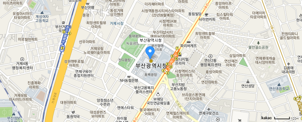 부산시청열린도서관 지도