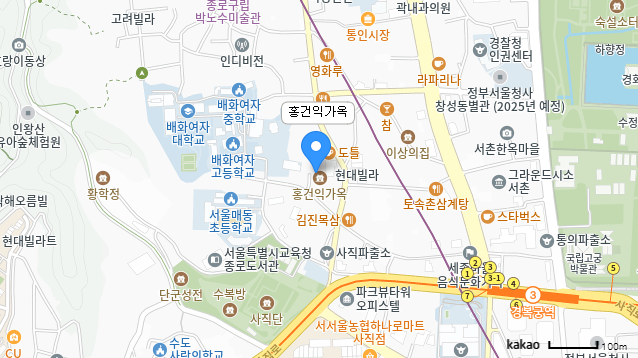 홍건익가옥 지도 이미지