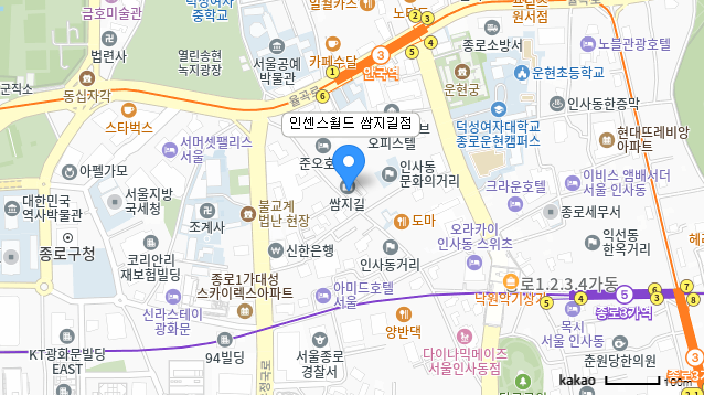 주식회사 인센스월드 지도 이미지