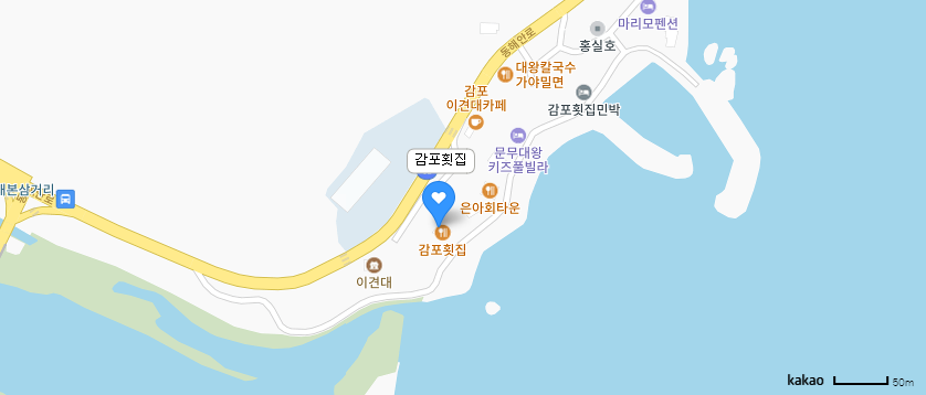 [경주감포맛집] 싱싱한 회에 신선한 해초를 듬뿍~ 경주 바닷가 감포횟집