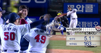 [트랙맨 H/L] '노경은 대역투' 두산, 삼성 격파하고 우승까지 1승
