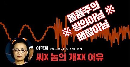 대한항공 회장 부인이 욕하는 녹음 공개됐는데 퇴마사 불러야하는거 아니야...? | 인스티즈