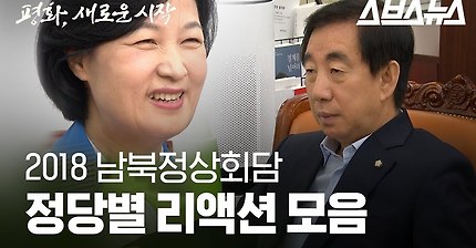 남북정상회담 정당별 리액션 (셤기간 도서관내에서 시청시 자한당 나올때 웃음참기 주의) | 인스티즈