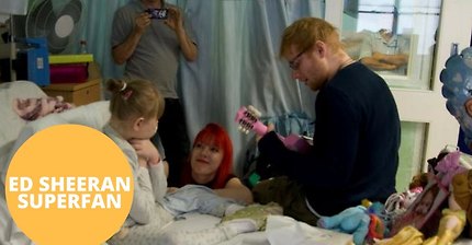 희귀 뇌질환을 가진 팬을 위해 1:1콘서트 해준 에드시런 | 인스티즈