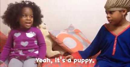 Naima and Anaya Speaking Korean