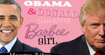 Donald Trump And Barack Obama Singing Barbie Girl By Aqua - Maestro Ziikos