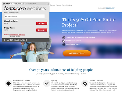 http://www.webfontspreview.com/site/?url=http://zencarpet.com/