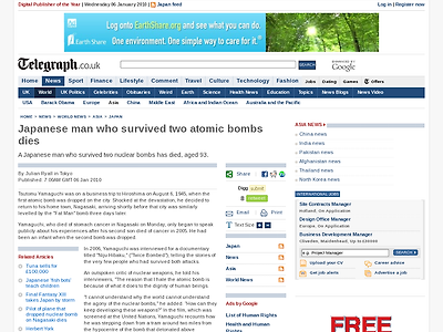http://www.telegraph.co.uk/news/worldnews/asia/japan/6939379/Japanese-man-who-survived-two-atomic-bombs-dies.html