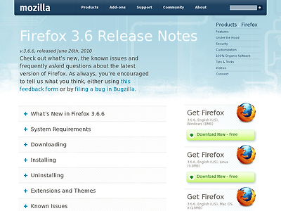 http://www.mozilla.com/en-US/firefox/3.6.6/releasenotes/