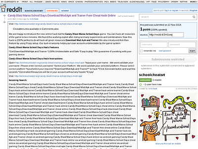 http://www.reddit.com/r/schoolcheatsrt/comments/2m1vwj/candy_blast_mania_school_days_download_mod_apk/