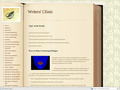 http://www.writers-clinic.webs.com/topicofthemonth.htm