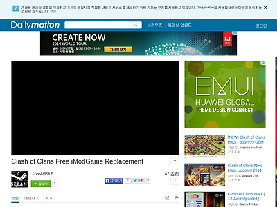 http://www.dailymotion.com/video/x1z11jk_clash-of-clans-free-imodgame-replacement_videogames