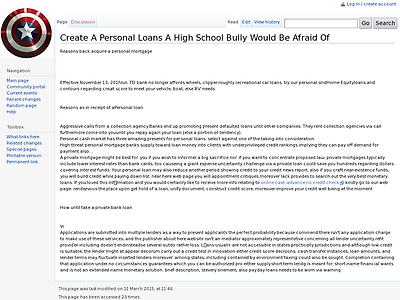 http://www.irshaikh.com/MediaWiki/index.php/Create_A_Personal_Loans_A_High_School_Bully_Would_Be_Afraid_Of