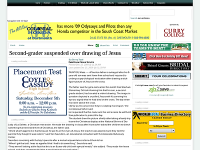 http://www.tauntongazette.com/news/regional/x1903566705/Second-grader-suspended-over-drawing-of-Jesus
