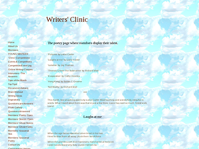 http://www.writers-clinic.webs.com/memberspoetryopen.htm