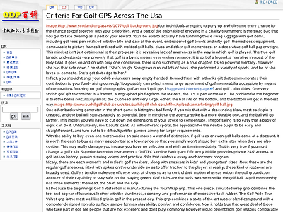 http://Odp.nit.net.cn/wiki/index.php/Criteria_For_Golf_GPS_Across_The_Usa