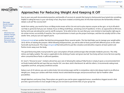 http://wiki.revacomm.com/index.php?title=Approaches_For_Reducing_Weight_And_Keeping_It_Off