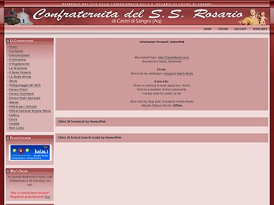 http://www.confraternitassrosariocasteldisangro.it/modules.php?name=Your_Account&op=userinfo&username=HowardPak