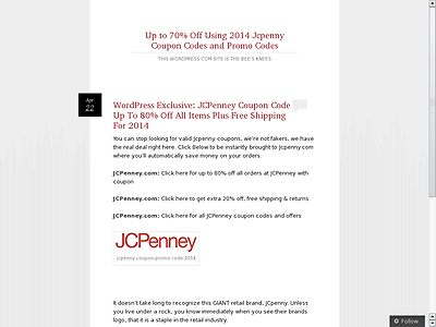 http://Jcpennycouponcode2014.Wordpress.com/