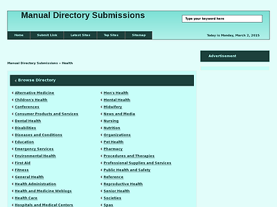 http://www.manual-directory-submissions.com/health/