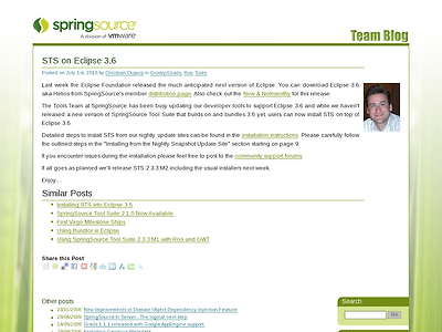 http://blog.springsource.com/2010/07/01/sts-on-eclipse-3-6/?utm_source=feedburner&utm_medium=feed&utm_campaign=Feed%3A+Interface21TeamBlog+%28SpringSource+Team+Blog%29&utm_content=Google+Feedfetcher