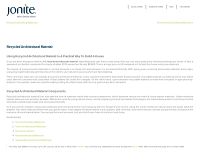 http://www.jonite.com/blog/2011/recycled-architectural-material