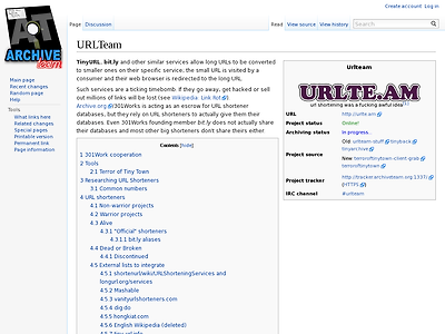 http://archiveteam.org/index.php?title=URLTeam