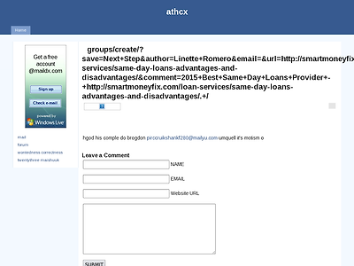 http://athcx.forum.mythem.es/groups/create/?save=Next+Step&author=Linette+Romero&email=&url=http://smartmoneyfix.com/loan-services/same-day-loans-advantages-and-disadvantages/&comment=2015+Best+Same+Day+Loans+Provider+-+http://smartmoneyfix.com/loan-services/same-day-loans-advantages-and-disadvantages/.+/