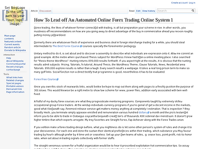 http://gproxy.info/index.php/How_To_Lead_off_An_Automated_Online_Forex_Trading_Online_System_1