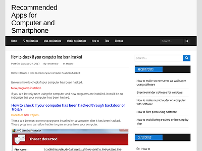 http://importantapps.tech/2017/01/27/how-to-check-if-your-computer-has-been-hacked/