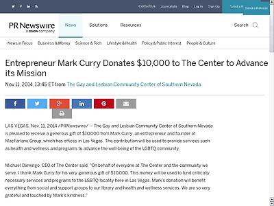 http://www.prnewswire.com/news-releases/entrepreneur-mark-curry-donates-10000-to-the-center-to-advance-its-mission-282305611.html
