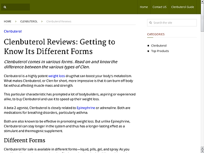 http://clenbuterolfacts.com/clenbuterol-reviews
