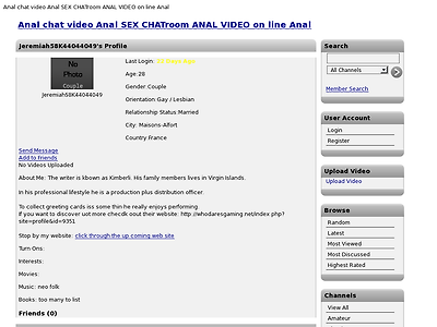 http://www.analchatvideo.com/user/Jeremiah58K44044049