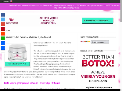 http://Lorevereeyeliftserum.org/