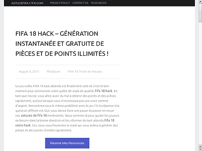 http://www.astucefifa17fr.com/fifa-18-hack-generation-instantanee-et-gratuite-de-pieces-et-de-points-illimites/