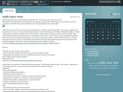 http://trafficracer.livejournal.com/