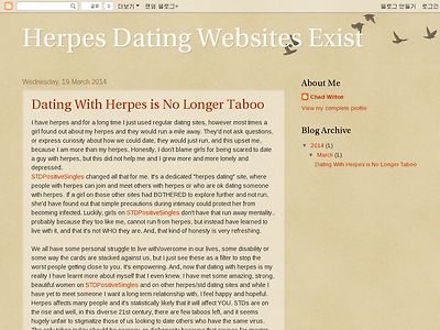 http://Herpesdatingsitesnolongertaboo.Blogspot.com/