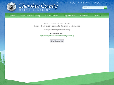http://cherokeecounty-nc.gov/redirect.aspx?url=https://www.youtube.com/watch?v=2yCyVkAWwLQ