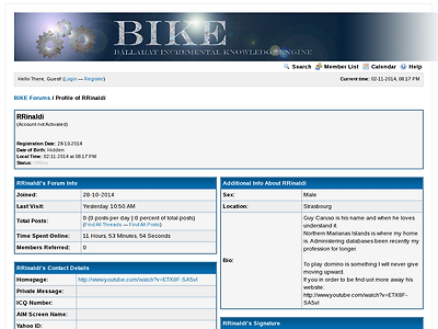 http://bike.ballarat.edu.au/forum/member.php?action=profile&uid=109345