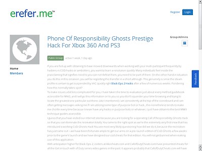 http://www.erefer.me/business-groups/phone-of-responsibility-ghosts-prestige-hack-for-xbox-360-and-ps3/