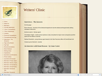 http://www.writers-clinic.webs.com/interviewstheanswers.htm